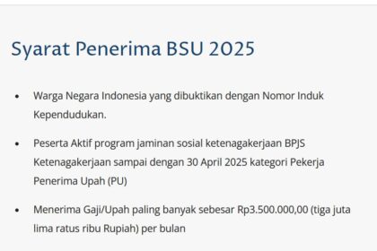 Link resmi penerima BSU 2025
